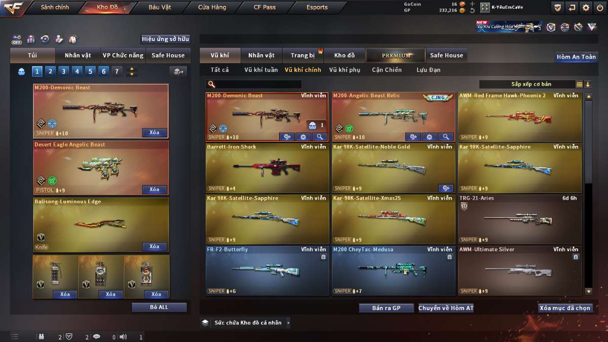 shop acc cf uy tin gia re